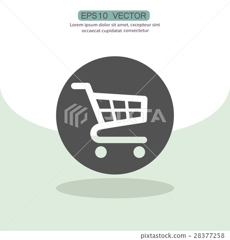 Pictograph of shopping cart 28377258