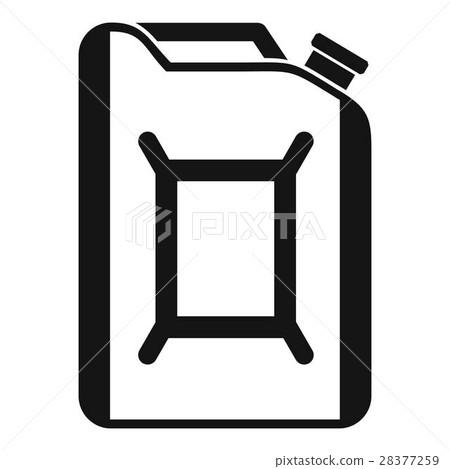 Flask for gasoline icon, simple style 28377259