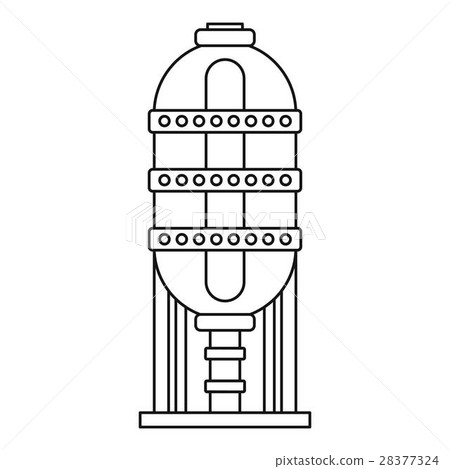 Capacity for oil storage icon, outline style 28377324