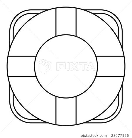 Lifeline icon, outline style Lifeline icon, outline style 28377326