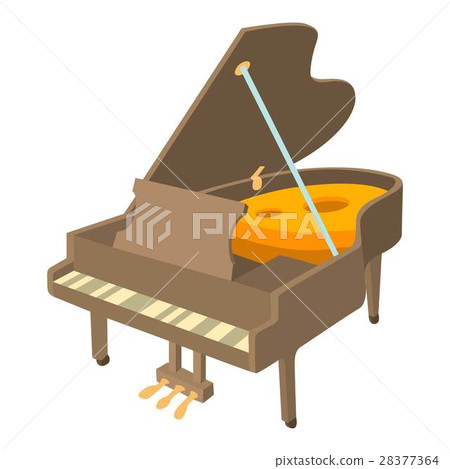 Grand piano icon, isometric style - Stock Illustration [28377364] - PIXTA