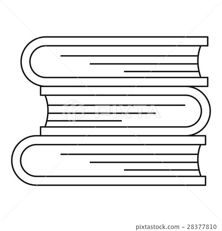 Three tutorial icon, outline style Three tutorial icon, outline style 28377810