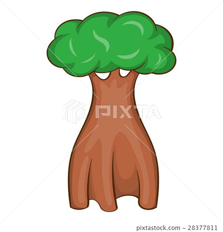 Australia bottle tree icon, cartoon style 28377811