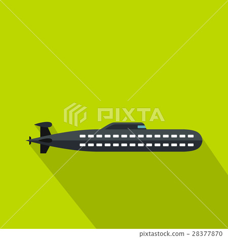 Submarine icon, flat style Submarine icon, flat style 28377870