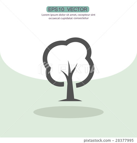 Pictograph of tree - Stock Illustration [28377995] - PIXTA