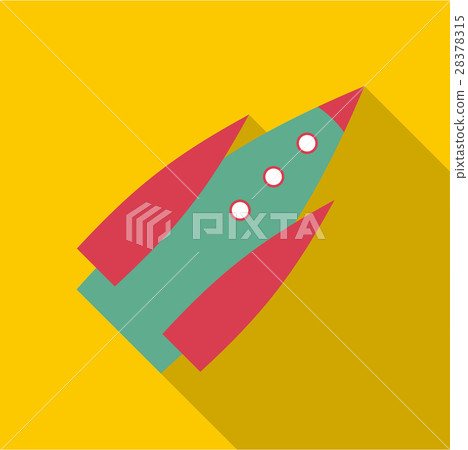 Spaceship icon, flat style Spaceship icon, flat style 28378315