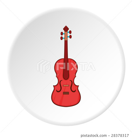 Cello icon, cartoon style Cello icon, cartoon style 28378317