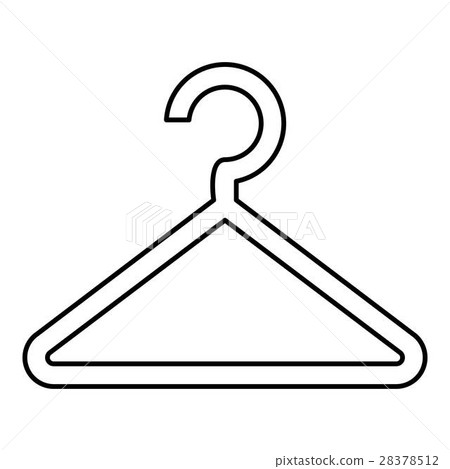 Hanger icon, outline style Hanger icon, outline style 28378512