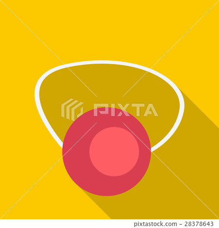 Clown nose icon, flat style Clown nose icon, flat style 28378643