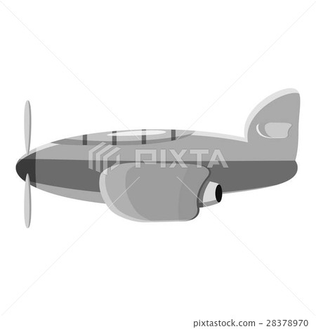 Airplane transport icon, gray monochrome style Airplane transport icon, gray monochrome style 28378970