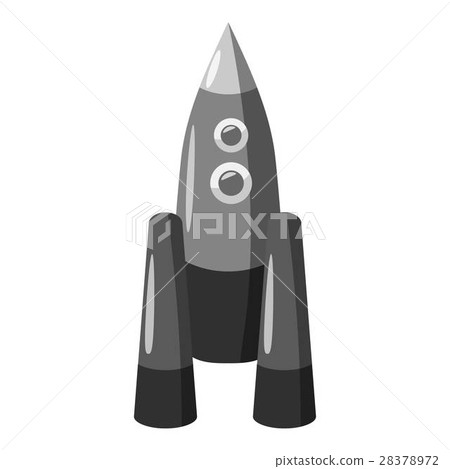 Rocket icon, gray monochrome style Rocket icon, gray monochrome style 28378972
