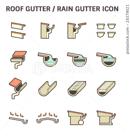 Roof Gutter Icon 28379021