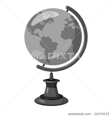 Globe icon, gray monochrome style - Stock Illustration [28379155] - PIXTA