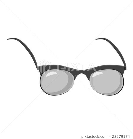 Glasses icon, gray monochrome style 28379174