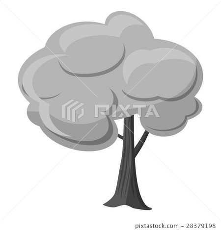 Tree icon, gray monochrome style - Stock Illustration [28379198] - PIXTA