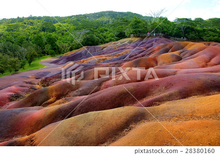Chamarel seven coloured earths on Mauritius 28380160