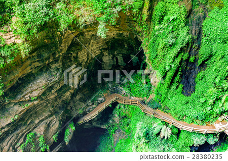 Longshuixia Fissure Gorge in Wulong country, China 28380235