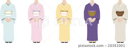 Kimono female 01_ color difference set 28381001