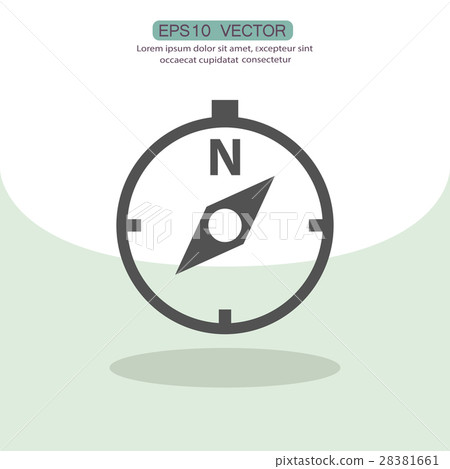 Pictograph of compass 28381661