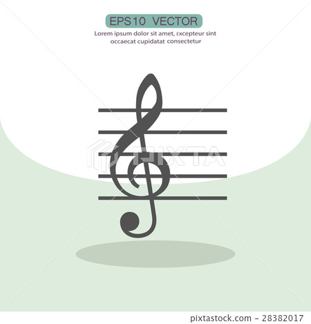 Pictograph of music key 28382017