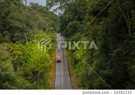Country road to mountain of Thailand Country road to mountain of Thailand 28382133