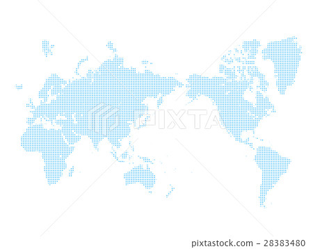 World map Global Japan map Point drawing 28383480