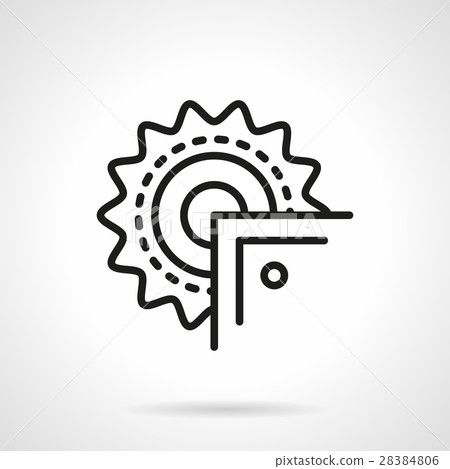 Saw for metal simple line vector icon 28384806