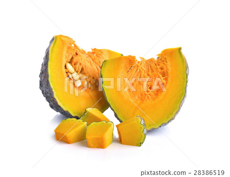 Green pumpkin  on white background 28386519