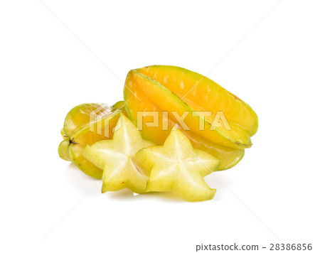 star fruit - carambola on white background star fruit - carambola on white background 28386856