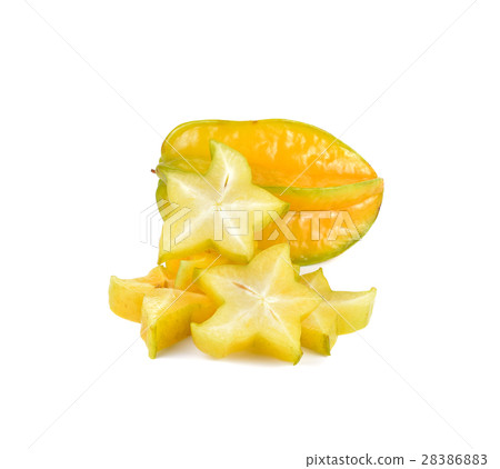 star fruit - carambola on white background star fruit - carambola on white background 28386883