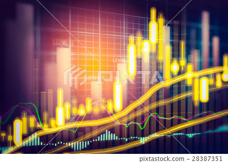 Stock market indicator and financial data view Stock market indicator and financial data view 28387351