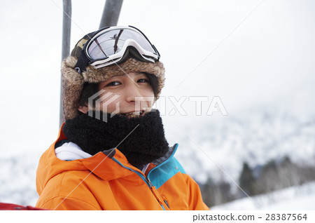 Ski resort men portrait Ski resort men portrait 28387564