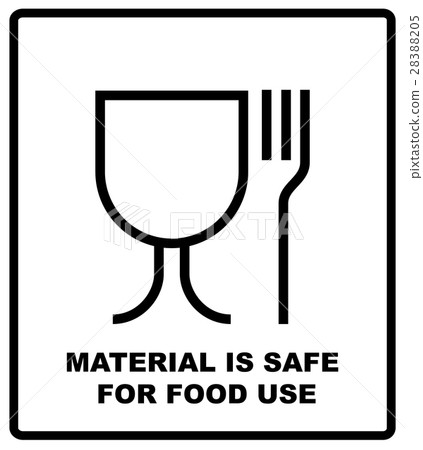 Material is safe for food use icon. Fork and glass Material is safe for food use icon. Fork and glass 28388205