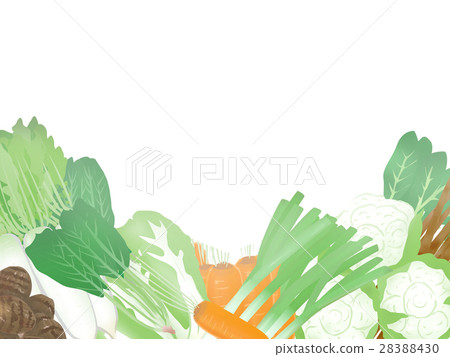 Winter, vegetables, illustration, background, frame 28388430