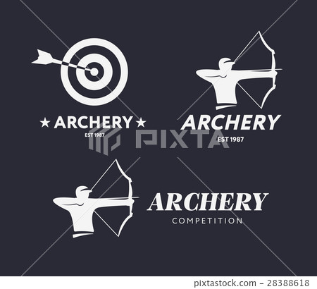 Abstract archery logo. Vector badge concept - Stock Illustration ...