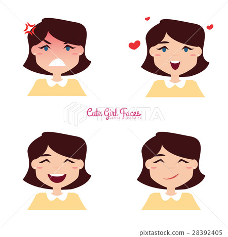 girl Expression Faces 28392405