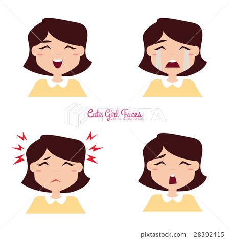 girl Expression Faces 28392415