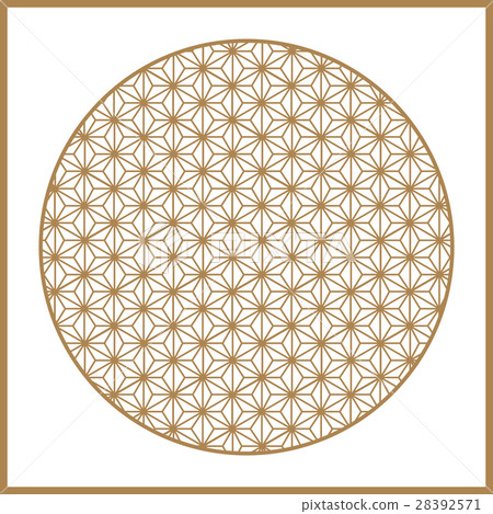 Japanese Gold background and pattern. Kumiko style Japanese Gold background and pattern. Kumiko style 28392571