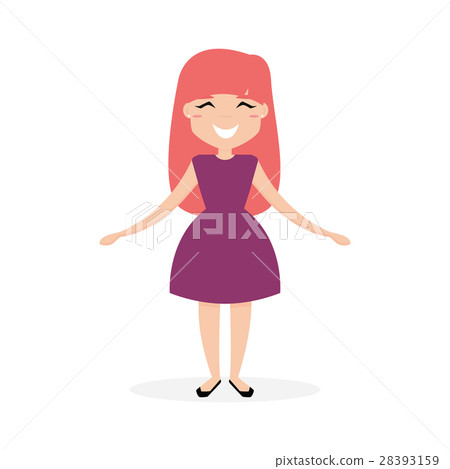 Happy young girl 28393159