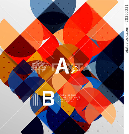 Minimalistic circle geometric abstract background Minimalistic circle geometric abstract background 28393331