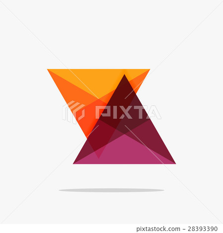 Blank triangle layout business template 28393390