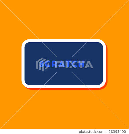 paper sticker on stylish background scratch card paper sticker on stylish background scratch card 28393400