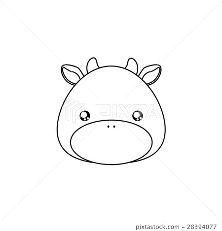 cow Drawing Face 28394077