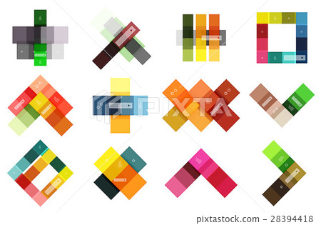 Vector blank stripes and lines infographics 28394418