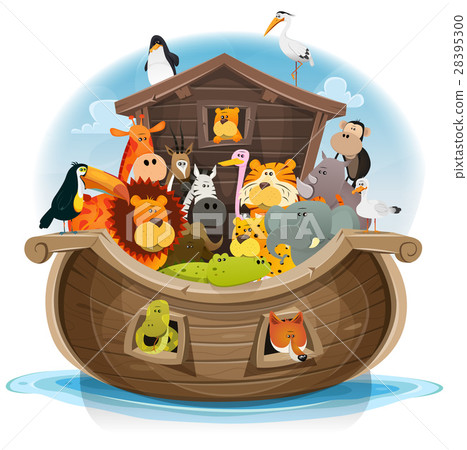 Noah's Ark With Cute Animals 28395300