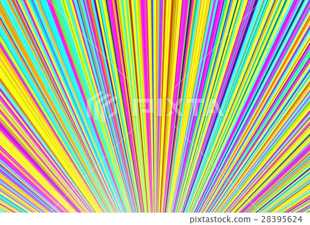 Colorful of line threads, 3d illustration 28395624