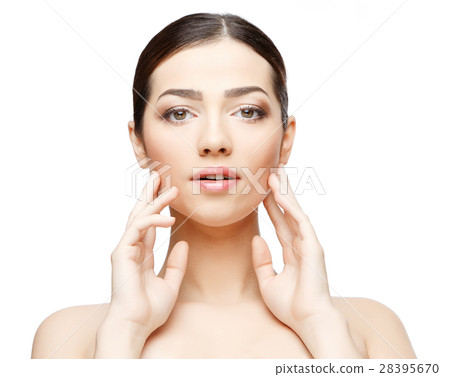 Beautiful Woman with Clean Fresh Skin  28395670