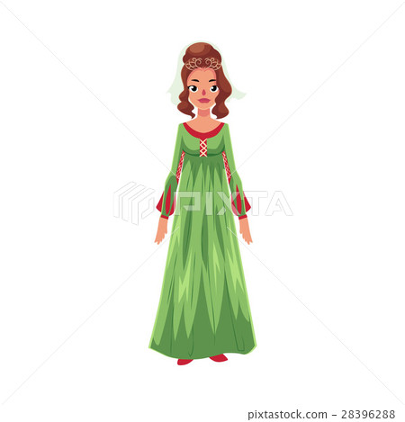 Portrait of Italian woman in Renaissance high 28396288