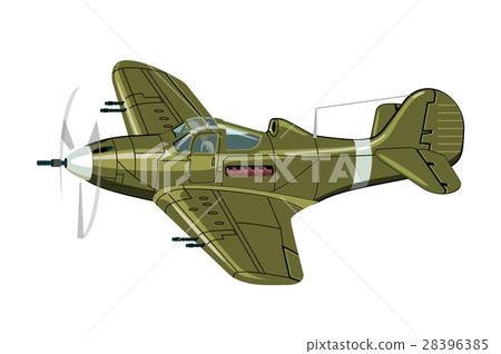 Cartoon Retro Airplane - Stock Illustration [28396385] - PIXTA