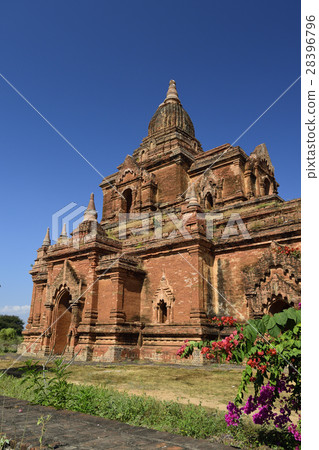 Stupas and flowers Stupas and flowers 28396796